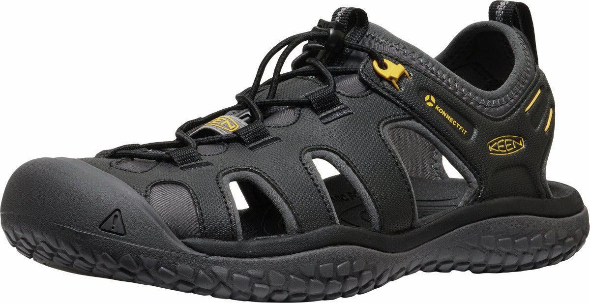 NIB Keen Mens SOLR Sandals ECO Aquastop Shoes, Black/Gold  1022246  Size 8.5 Amazon.com | Men main image 3
