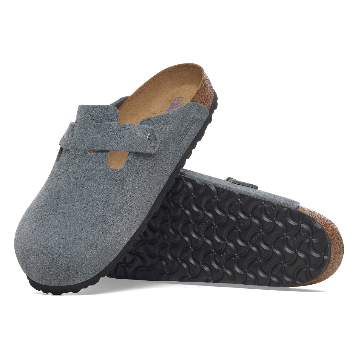 Mobils Mephisto Clogs Mens EU 44 Thea Wool Felt  Comfort Cork Footbed Gray Handmade Felted Wool Clogs: Men main image 4