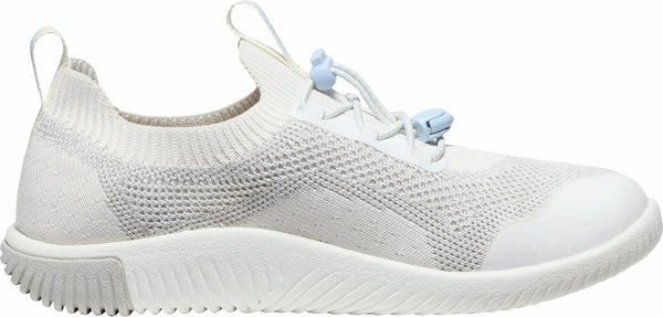 KEEN 1030068 Big Kids' KNX Knit Sneaker - Star White/Skyway