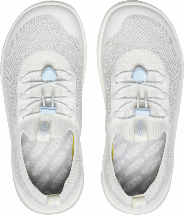 KEEN 1030068 Big Kids' KNX Knit Sneaker - Star White/Skyway