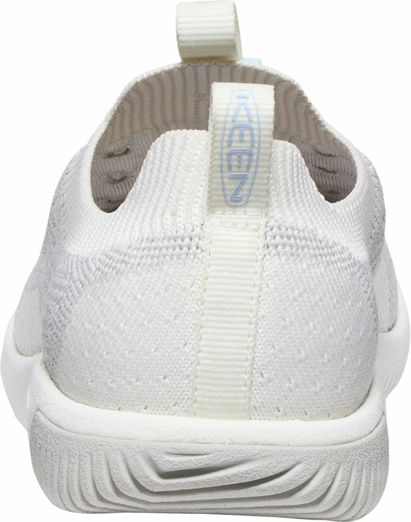 KEEN 1030068 Big Kids' KNX Knit Sneaker - Star White/Skyway