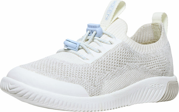 KEEN 1030110 Little Kids' KNX Knit Sneaker - Star White/Skyway