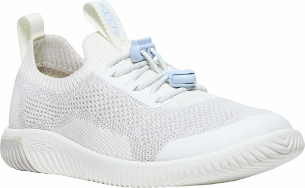 KEEN 1030110 Little Kids' KNX Knit Sneaker - Star White/Skyway