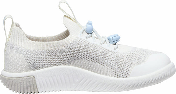 KEEN 1030110 Little Kids' KNX Knit Sneaker - Star White/Skyway