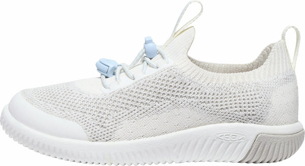 KEEN 1030110 Little Kids' KNX Knit Sneaker - Star White/Skyway