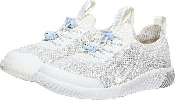 KEEN 1030110 Little Kids' KNX Knit Sneaker - Star White/Skyway