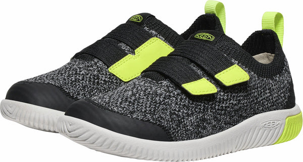 KEEN 1030113 Little Kids' KNX Knit Double Strap - Black/Evening Primrose