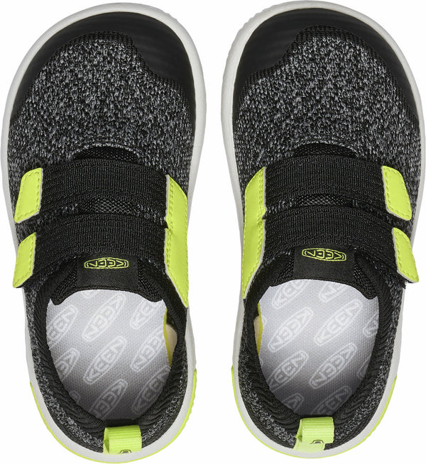 KEEN 1030113 Little Kids' KNX Knit Double Strap - Black/Evening Primrose