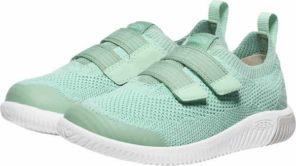 KEEN 1030114 Little Kids' KNX Knit Double Strap - Granite Green/Lichen