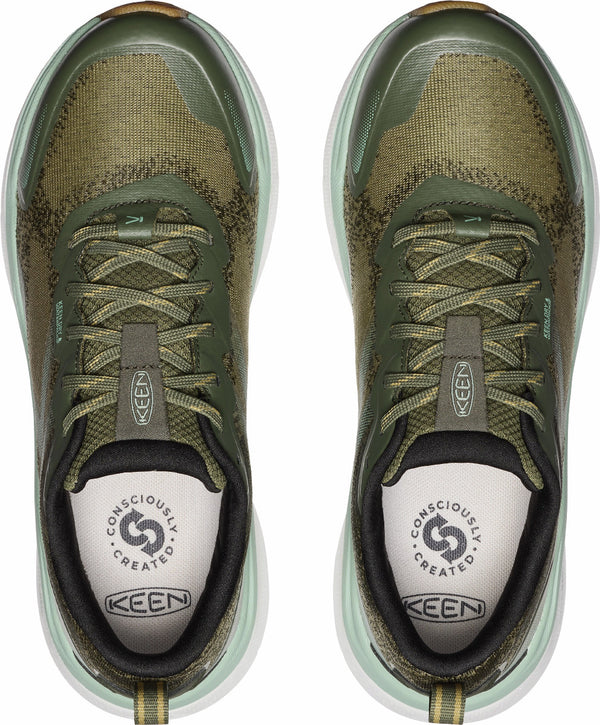 KEEN 1030505 Women's Leiki Waterproof Hiking Shoe - Winter Moss/Granite Green