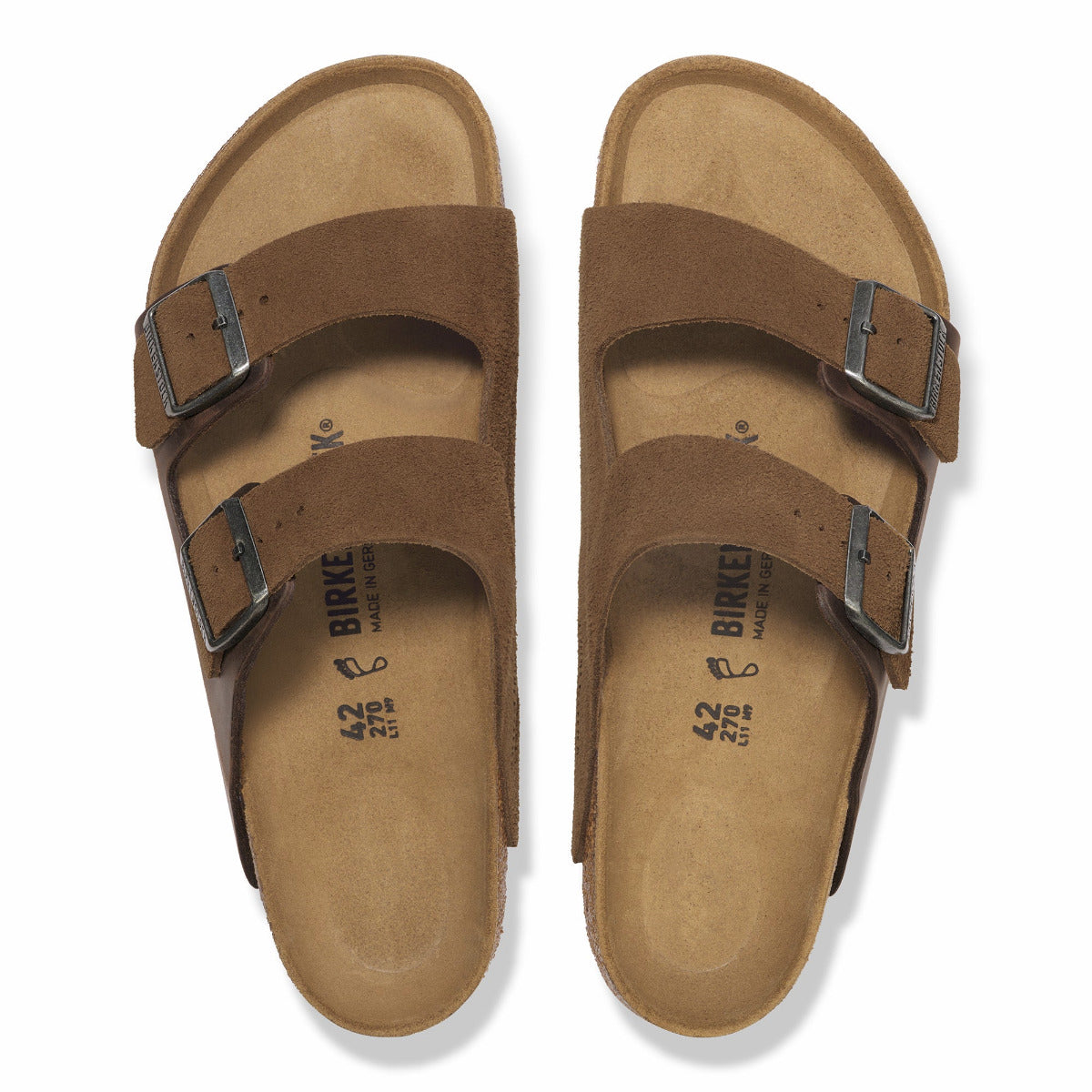 Birkenstock 1030677 Arizona Oiled Leather Dark Tea Suede – Getz's Inc.
