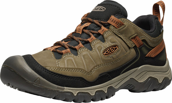 KEEN 1030691 Men's Targhee IV Waterproof Hiking Shoe - Sea Turtle/Roasted Pecan