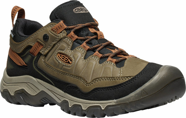 KEEN 1030691 Men's Targhee IV Waterproof Hiking Shoe - Sea Turtle/Roasted Pecan