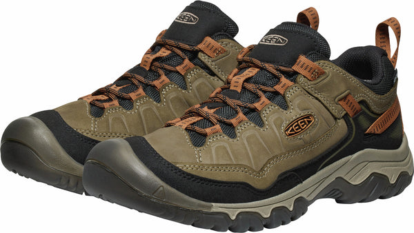 KEEN 1030691 Men's Targhee IV Waterproof Hiking Shoe - Sea Turtle/Roasted Pecan