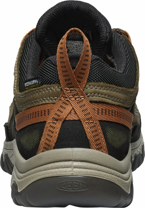 KEEN 1030691 Men's Targhee IV Waterproof Hiking Shoe - Sea Turtle/Roasted Pecan