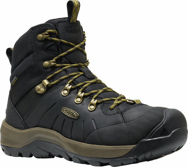 KEEN 1031021 Men's Revel IV Mid Polar Black/Lemon Curry
