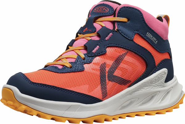 KEEN 1031137 Big Kids' Zionic Mid WP Naval Academy/Nasturtium