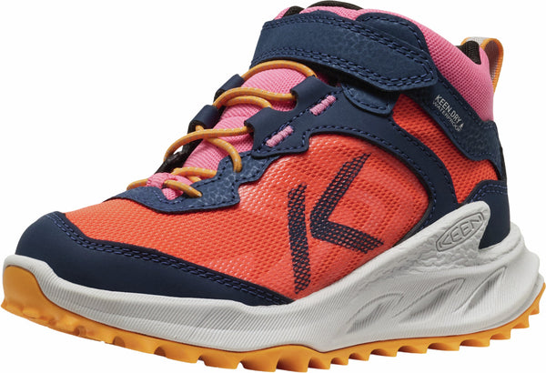 KEEN 1031250 Little Kids' Zionic Mid WP Naval Academy/Nasturtium