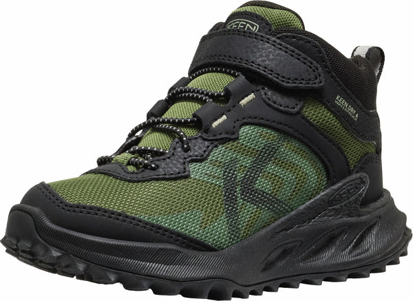 KEEN 1031251 Little Kids' Zionic Mid WP Black/Bronze Green