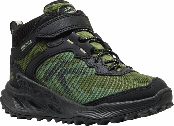 KEEN 1031251 Little Kids' Zionic Mid WP Black/Bronze Green