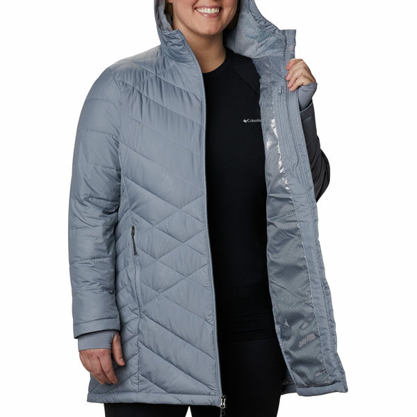 Columbia 1738162 Women's Heavenly Long Hooded Jacket - Plus Sizes