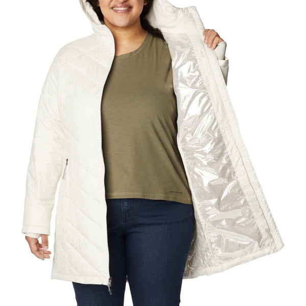 Columbia 1738162 Women's Heavenly Long Hooded Jacket - Plus Sizes