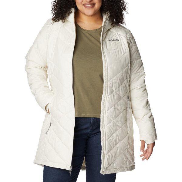 Columbia 1738162 Women's Heavenly Long Hooded Jacket - Plus Sizes