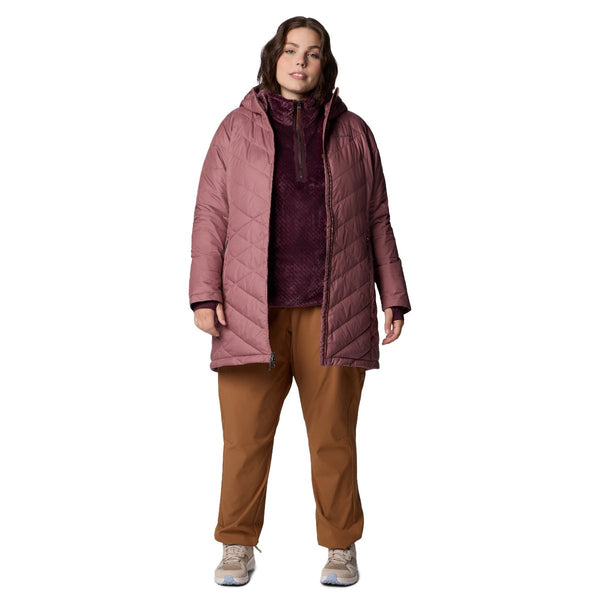 Columbia 1738162 Women's Heavenly Long Hooded Jacket - Plus Sizes