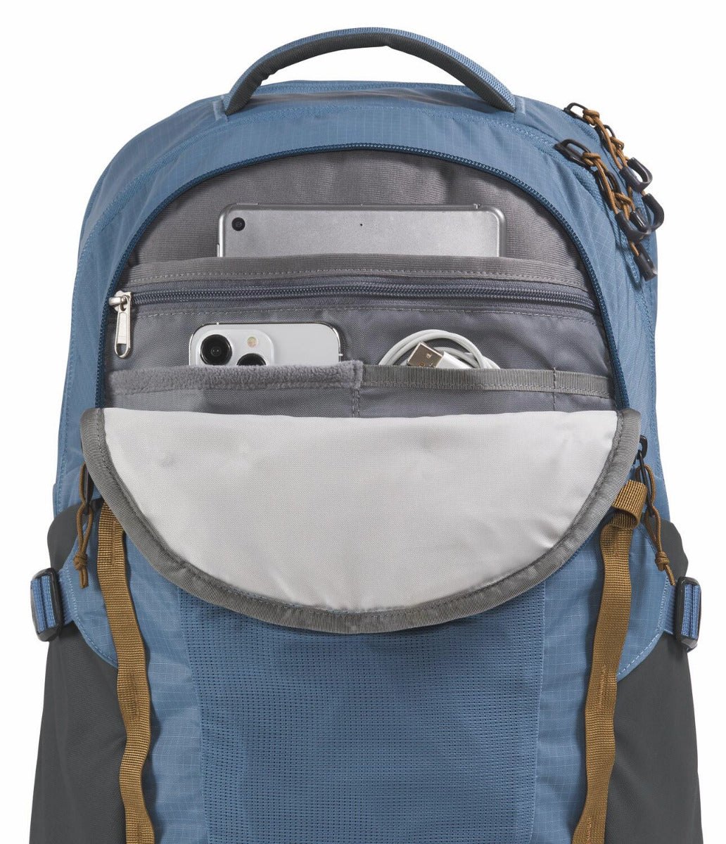 cosmic blue heather north face backpack The North Face-Recon – Getz's Inc