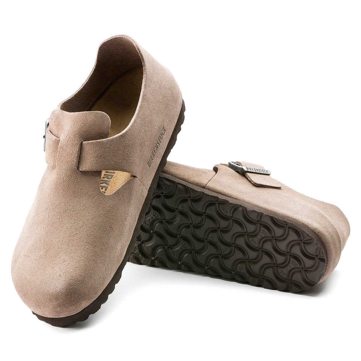 靴 Birkenstock London Taupe 43 WOMEN'S BIRKENSTOCK LONDON - TAUPE - SUEDE – Plaza Shoe Store