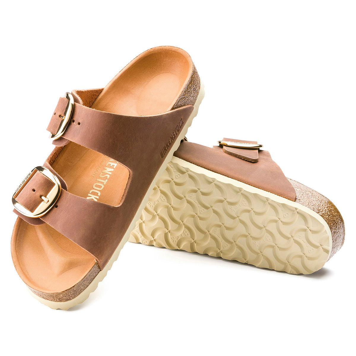 【美品】BIRKENSTOCK Arizona Big Buckle 37 Birkenstock-Arizona Big Buckle Cognac Oiled Leather – Getz's Inc.