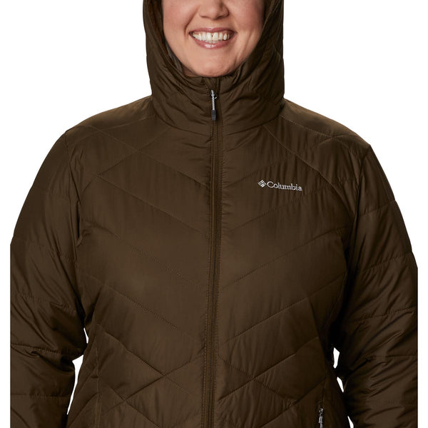 Columbia 1738162 Women's Heavenly Long Hooded Jacket - Plus Sizes