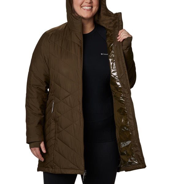 Columbia 1738162 Women's Heavenly Long Hooded Jacket - Plus Sizes