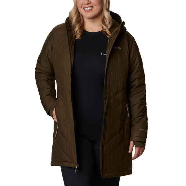 Columbia 1738162 Women's Heavenly Long Hooded Jacket - Plus Sizes