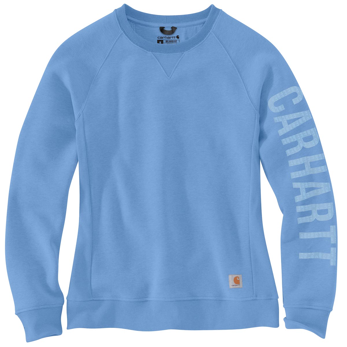 Carhartt Women's Relaxed Fit Midweight Crewneck Block Logo Graphic