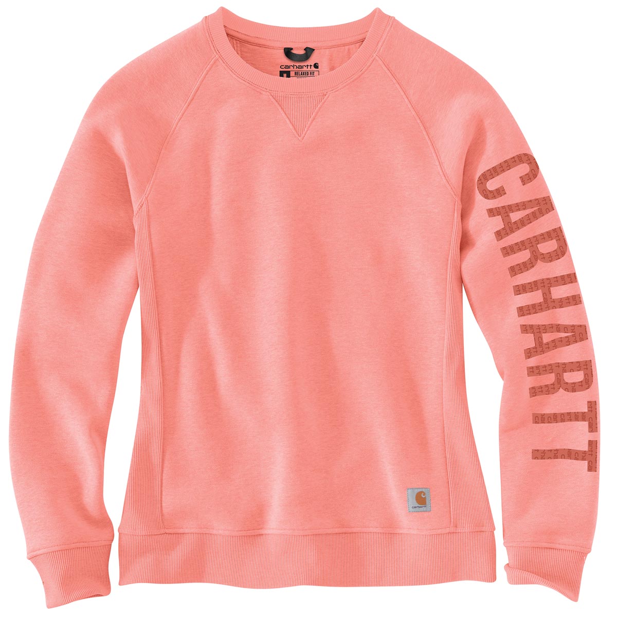 Carhartt Women's Relaxed Fit Midweight Crewneck Block Logo Graphic