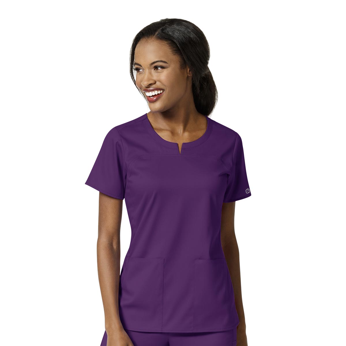 Wink Scrubs Women's 4 Pocket Notch Neck Top