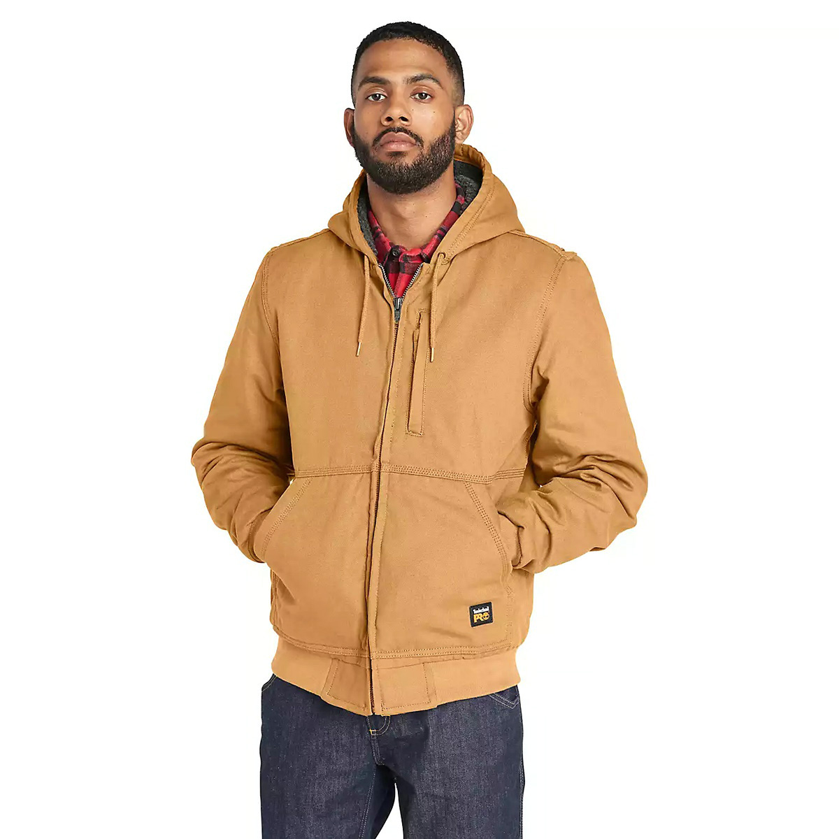 Timberland Men's Gritman Lined Canvas Hooded Jacket