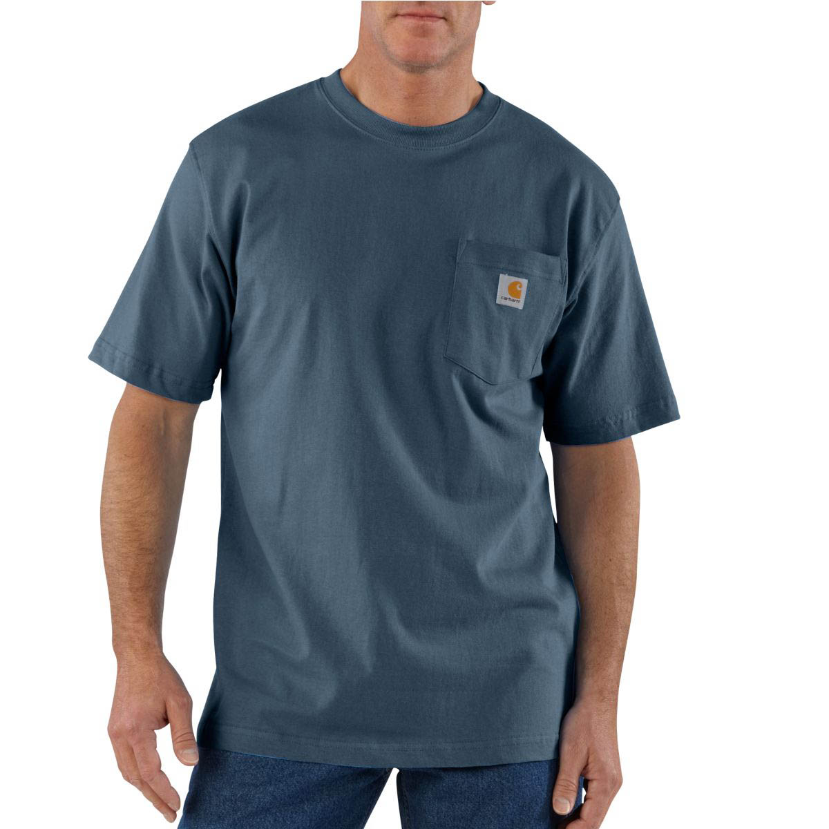 Key Apparel Men's Heavyweight Long Sleeve Henley Pocket T-Shirt