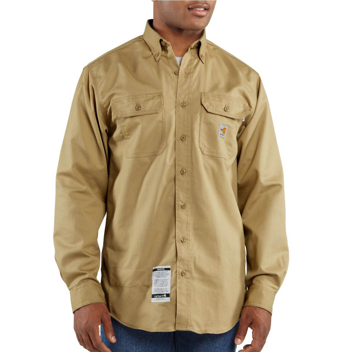 Carhartt Flame Resistant Classic Twill Shirt, Long Sleeve - Runnings