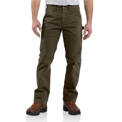 NEW Carhartt Pants Mens Medium Green Cotton Blend Ripstop Elastic Waist