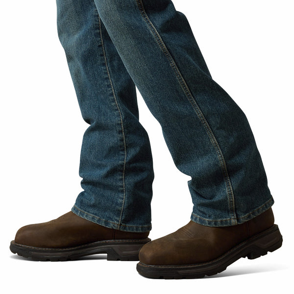 Ariat 10016221 Men's Rebar M4 Relaxed DuraStretch Basic Boot Cut Jean
