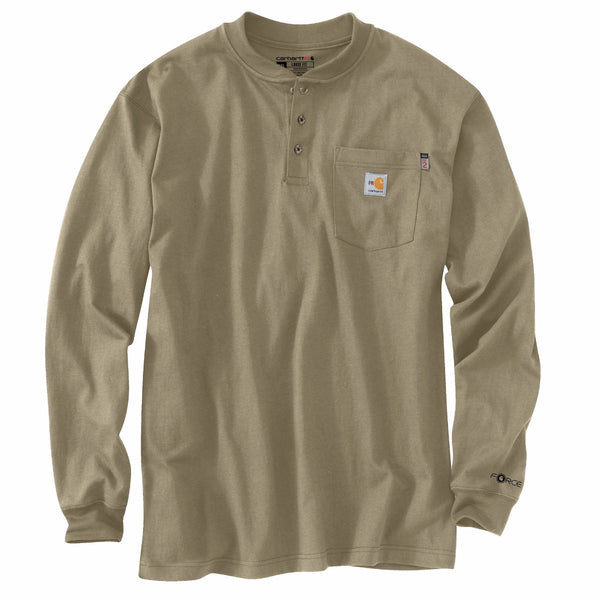 Carhartt 100237 Men's FR Force Dearborn Loose LS Henley