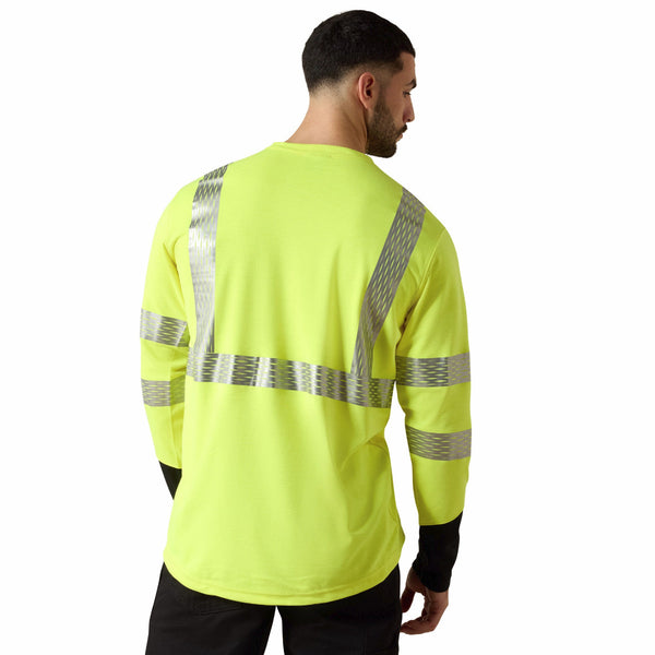 Ariat 10025432 Men's FR Hi-Vis LS T-Shirt - Hi Vis Yellow