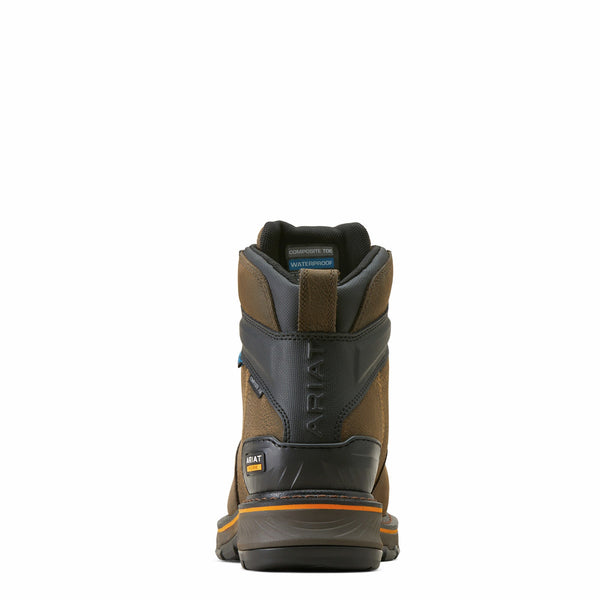 Ariat 10048060 Men's Stump Jumper 6 Inch BOA Waterproof Composite Toe Work Boot-Iron Coffee