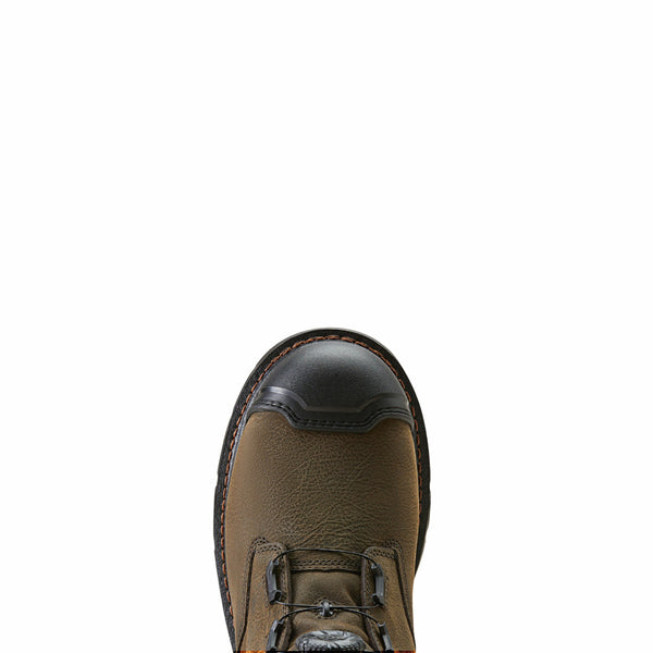 Ariat 10048060 Men's Stump Jumper 6 Inch BOA Waterproof Composite Toe Work Boot-Iron Coffee