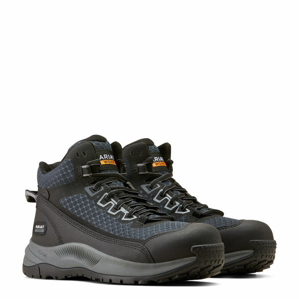 Ariat 10050845 Women's Outpace Shift Mid Composite Toe Work Shoe-Dark Shadow