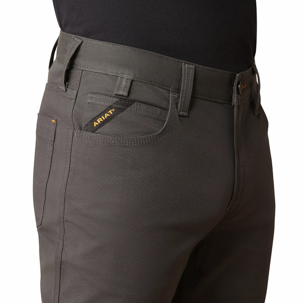 Ariat 10051858 Men's Rebar M5 Made Tough Durastretch Straight Leg Pant - Rebar Grey