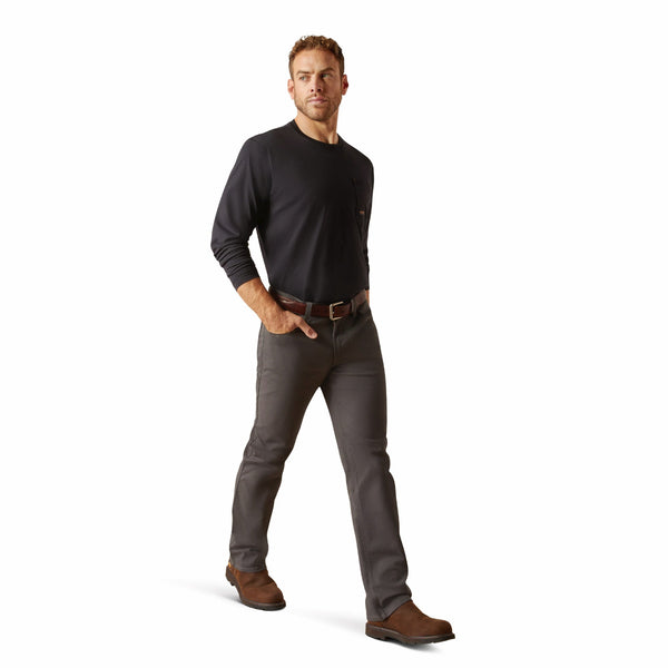 Ariat 10051858 Men's Rebar M5 Made Tough Durastretch Straight Leg Pant - Rebar Grey