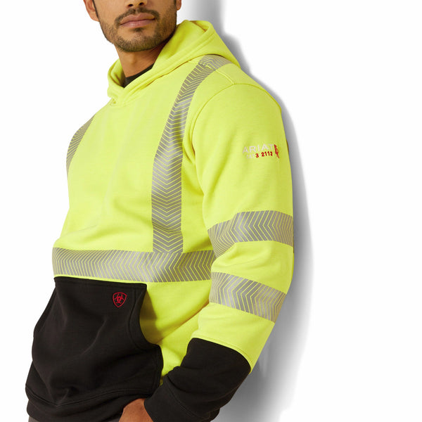Ariat 10052589 Men's FR Hi-Vis Hoodie - Hi Vis Yellow